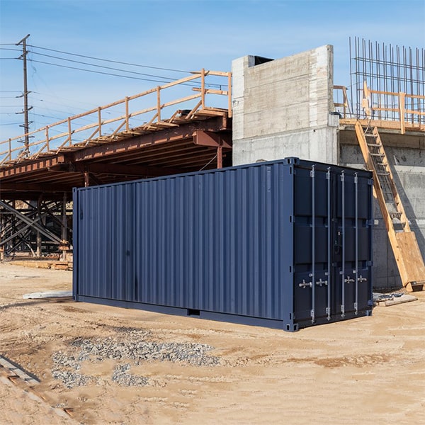 our construction site storage containers have minimal restrictions on what can be stored inside, as long as it is legal and not hazardous